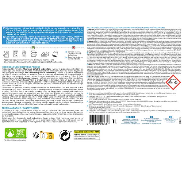 STARWAX - Détartrant électroménager Ecocert 1 L - large