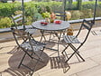 HESPERIDE - Table de jardin ronde Greensboro 4 places Graphite - Hespéride - vignette