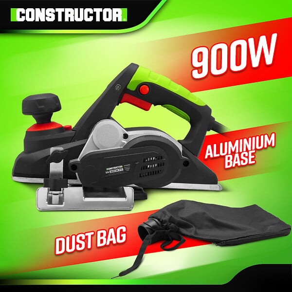 CONSTRUCTOR - Rabot électrique 900W - large