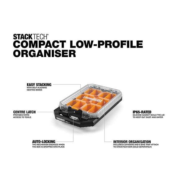 TOUGHBUILT INDUSTRIES - Organiseur Compact StackTech TOUGHBUILT TB-B1-O-10C-BEA - large