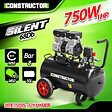 CONSTRUCTOR - Compresseur 750W - 50L silencieux - 8 bars - vignette