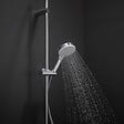 HANSGROHE - Pommeau de douche Crometta EcoSmart 2 jets blanc/chromé + flexible de douche 1,25 m Metaflex chromé - vignette