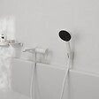 HANSGROHE - Pommeau de douche Pulsify Select EcoSmart 105 3 jets Relaxation + flexible de douche Designflex 160 cm blanc mat - vignette