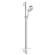 GROHE - Pommeau de douche Rainshower Smartactive 130 3 jets avec barre - vignette