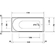DURAVIT - Baignoire droite 170x75 D-Neo - vignette