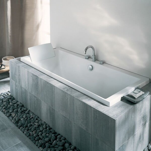 JACOB DELAFON - Baignoire droite 170 x 70 Evok, deux places + pare bain - large