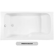 JACOB DELAFON - Baignoire bain douche Malice, antidérapant, version Gauche Blanc mat 170x90cm - vignette