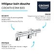 GROHE - Mitigeur baignoire thermostatique Grohtherm 800 Cosmopolitan 1/2 + Colonnettes Luxe chromé - vignette