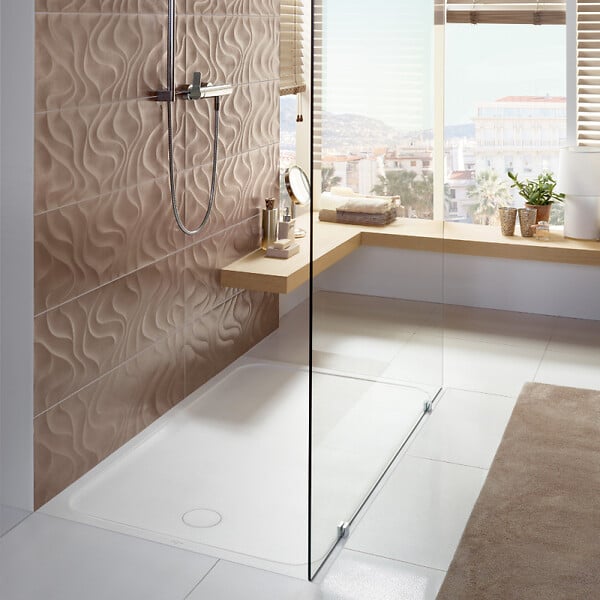 VILLEROY ET BOCH - Receveur de douche extra plat LIFETIME PLUS - rectangulaire - 140x90 cm - large