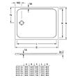 VILLEROY ET BOCH - Receveur de douche extra plat LIFETIME PLUS - rectangulaire - 140x90 cm - vignette