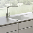 VILLEROY ET BOCH - Robinet cuisine  Steel Shower acier massif - vignette