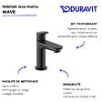 DURAVIT - Robinet lave-mains eau froide Wave noir mat - vignette