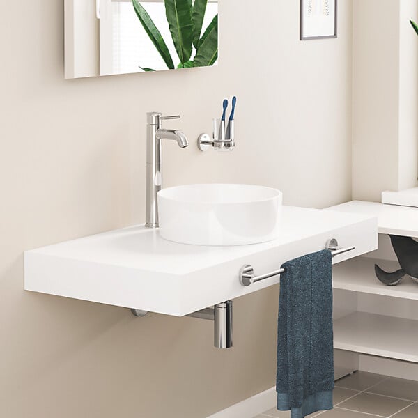 GROHE - Mitigeur vasque Quickfix Start Classic taille XL chromé + nettoyant GrohClean - large