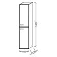 JACOB DELAFON - Colonne de salle de bain Ola Up, 2 portes blanc brillant - vignette