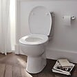 JACOB DELAFON - WC à poser sans bride sortie horizontale Gaspard avec abattant frein de chute et déclipsable + gel WC - vignette