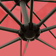 OVIALA - Parasol déporté 3x3m et 4 dalles à lestées rouge - Genova - vignette