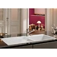 VILLEROY ET BOCH - Evier 1 bac et demi avec egouttoir a droite  Subway Pure 60 100 x 51 cm Blanc vidage automatique inclus - vignette