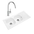 VILLEROY ET BOCH - Evier  Nestor Plus + Mitigeur cuisine bec haut Bauloop - vignette
