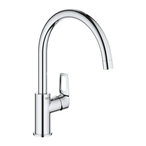 VILLEROY ET BOCH - Evier  Nestor Plus + Mitigeur cuisine bec haut Bauloop - large