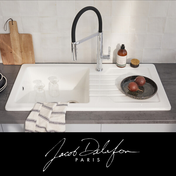 JACOB DELAFON - Evier à encastrer 1 bac Gaspard - large