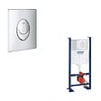 GROHE - Bâti support WC Rapid SL Project avec plaque de commande Skate Air Rapide SL chromé - vignette