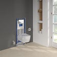 VILLEROY ET BOCH - Pack WC suspendu sans bride  Avento + Bâti support ViConnect Pro + abattant frein de chute + plaque chromée - vignette