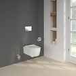 VILLEROY ET BOCH - Pack WC suspendu sans bride  Avento + Bâti support ViConnect Pro + abattant frein de chute + plaque chromée - vignette