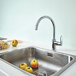 GROHE - Robinet de cuisine Start Flow Quickfix + nettoyant GrohClean - vignette