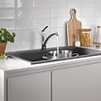 GROHE - Robinet de cuisine bec bas Start 2021 chromé + nettoyant GrohClean - vignette