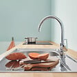 GROHE - Evier 116 x 51 cm   Architectura 8 Blanc + Robinet cuisine Bauloop - vignette