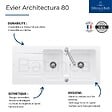 GROHE - Evier 116 x 51 cm   Architectura 8 Blanc + Robinet cuisine Bauloop - vignette