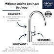 GROHE - Evier 116 x 51 cm   Architectura 8 Blanc + Robinet cuisine Bauloop - vignette