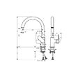 HANSGROHE - Evier 1 bac 980 S52 synthèse noir + robinet de cuisine Vernis Blend M35 210 noir mat - vignette