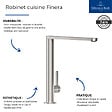 VILLEROY ET BOCH - Robinet cuisine  Finera or mat - vignette