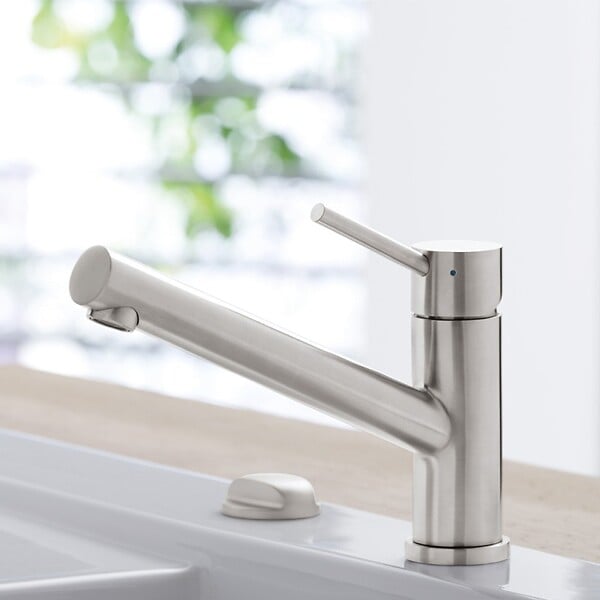 VILLEROY ET BOCH - Robinet cuisine  Como Acier massif - large