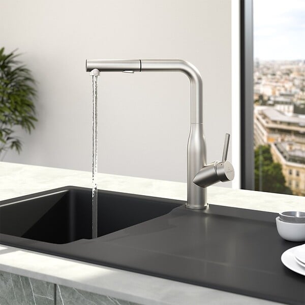 VILLEROY ET BOCH - Robinet cuisine  Subway Style Shower acier massif - large