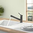 VILLEROY ET BOCH - Robinet cuisine rabattable  Como Shower window Anthracite - vignette