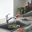 GROHE - Robinet de cusine avec douchette Start 2021 + microfibre - vignette