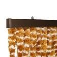 WERKAPRO - Rideau chenille marron et blanc  90 x 220 cm - vignette