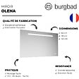 BURGBAD - Miroir LED 90 cm Olena tactile et antibuée - vignette