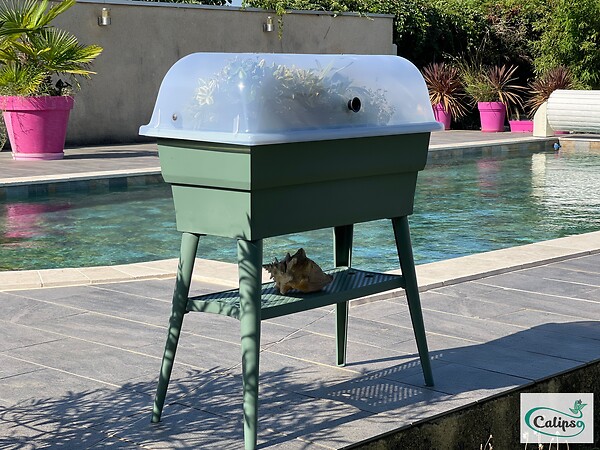CALIPSO - Jardinière Calipso COMBI 40L Vert Olive / Vert Amande - large
