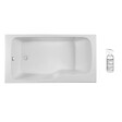JACOB DELAFON - Baignoire bain douche Malice + nettoyant 160 x 85, version gauche - vignette