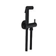 OLFA - Douchette WC Cox ronde Noir Mat + support + flexible - vignette