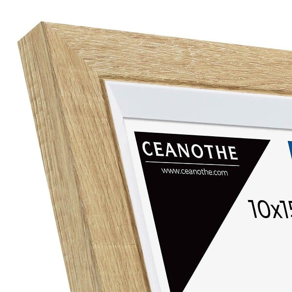 CEANOTHE - Cadre photo Actual bois blanc 10x15 cm - large