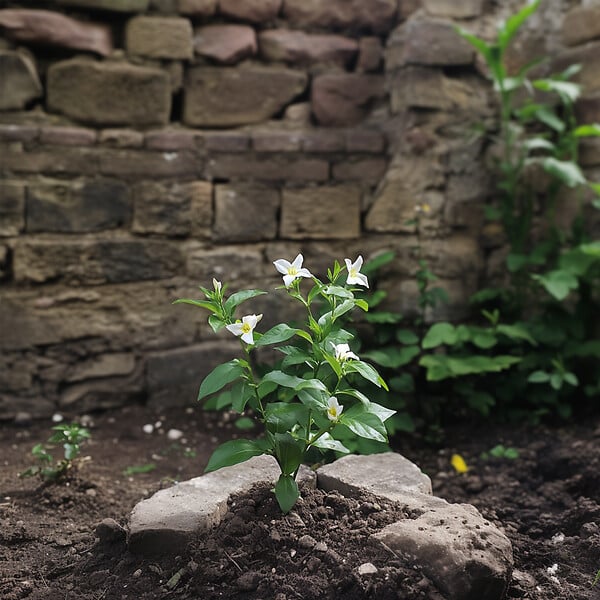 PLANT IN A BOX - Jasmin étoilé - Set de 3 - Jasminum 'Officinale' - Hauteur 25-40cm - ⌀9cm - large