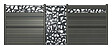SYLWAY - Décor feuilles vertical Aluminium, H.95 x L.165 cm, noir, SYLWAY - vignette