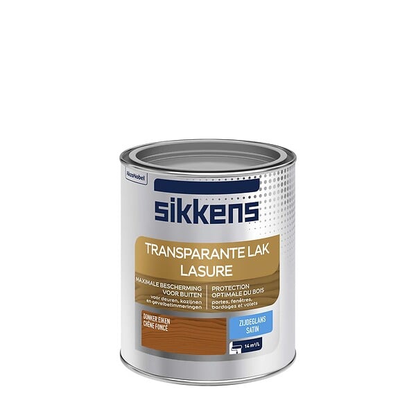 SIKKENS - Lasure glycéro Satin Chêne Foncé 0.75 L - large