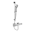 VILLEROY ET BOCH - Mitigeur douche thermostatique  Universal rectangle + Ensemble de douche Verve Showers chromé - vignette