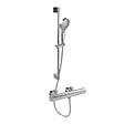 VILLEROY ET BOCH - Mitigeur douche thermostatique  Universal rond + Ensemble de douche Verve Showers 3 jets chromé - vignette
