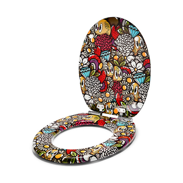 TOHAADESIG - Abt wc hdf birdy-flowers Tohaa Design - large